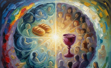 Diagram illustrating the concept of visible signs and invisible grace in sacraments