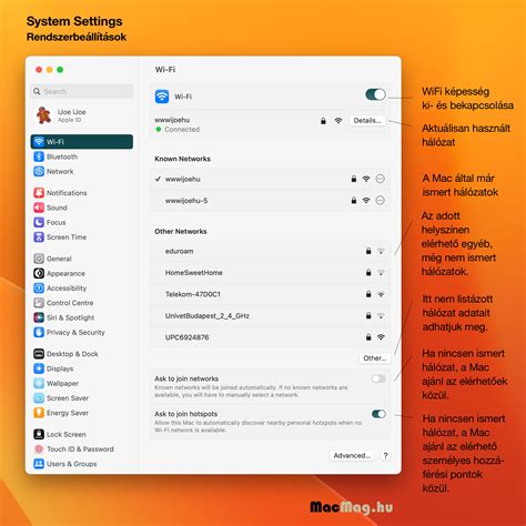 Sütik beállítási panel