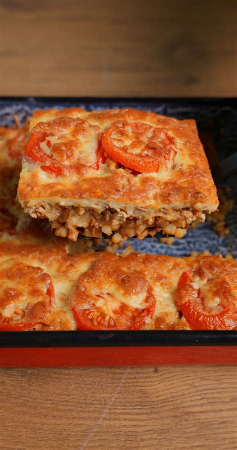 Frissen sült lasagne