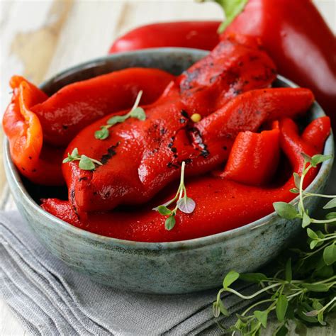 Ecetes sült paprika üvegben