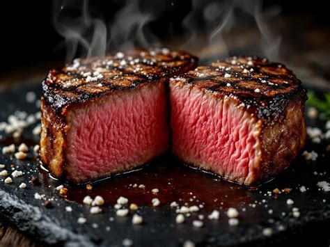 Rare steak met rode kern