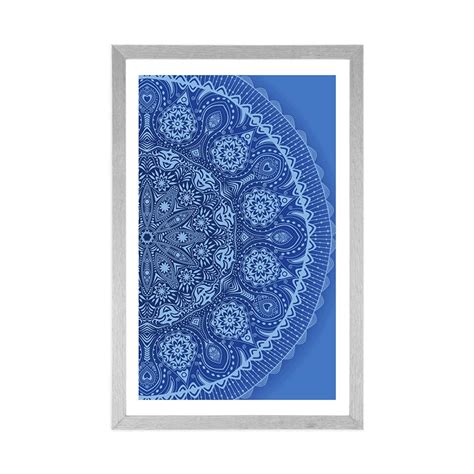Tibeti mandala kék árnyalatokkal