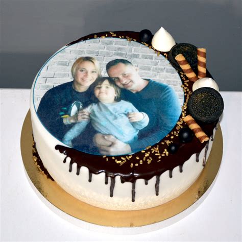 Marcipán fényképes torta