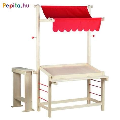 Piaci stand kézműves termékekkel
