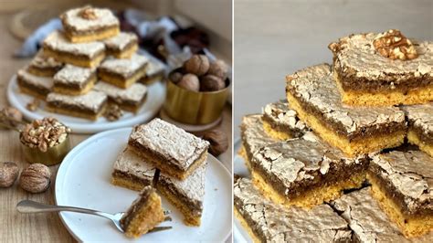 Diós pite szelet