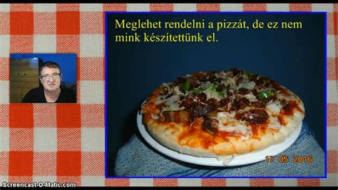 Történelmi metszet pizzakészítésről