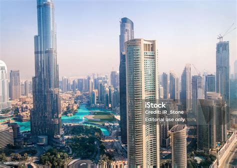 Dubai látképe naplementekor