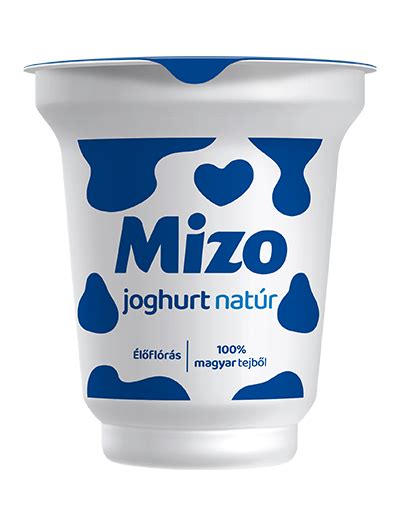 Mizo natúr joghurt tápanyagtartalom infografika