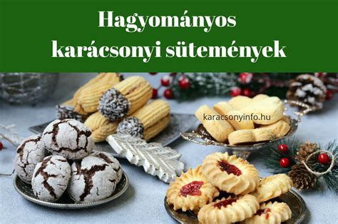 Karácsonyi sütemények választéka