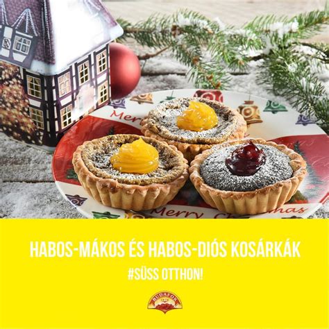 Mákos és diós töltelékkel teli kosárkák