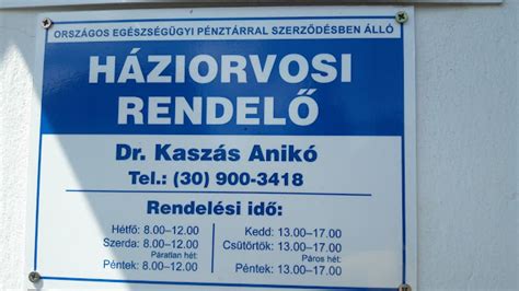 Orvosi rendelő tábla