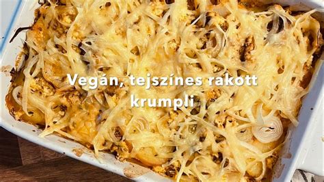 Vegán rakott krumpli rétegesen