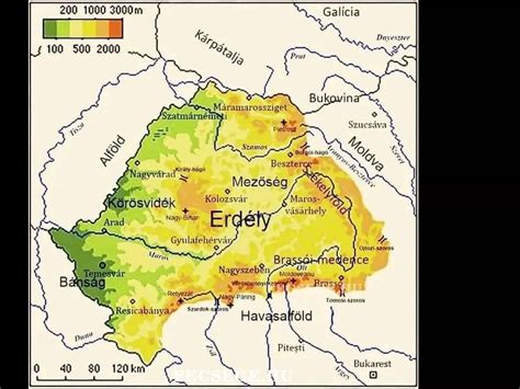 Történelmi térkép Erdélyről