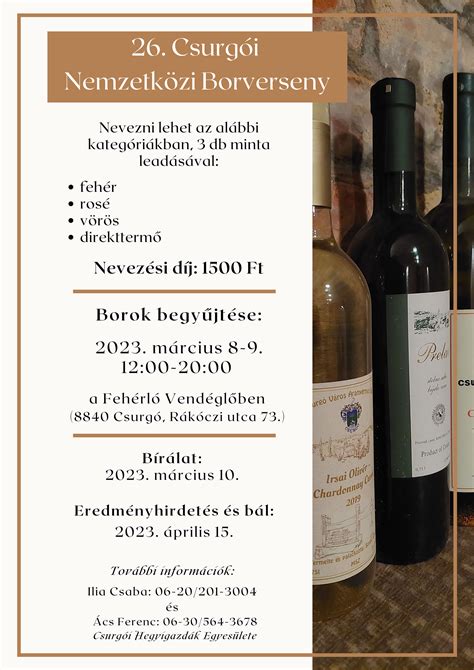 Borverseny díjazás
