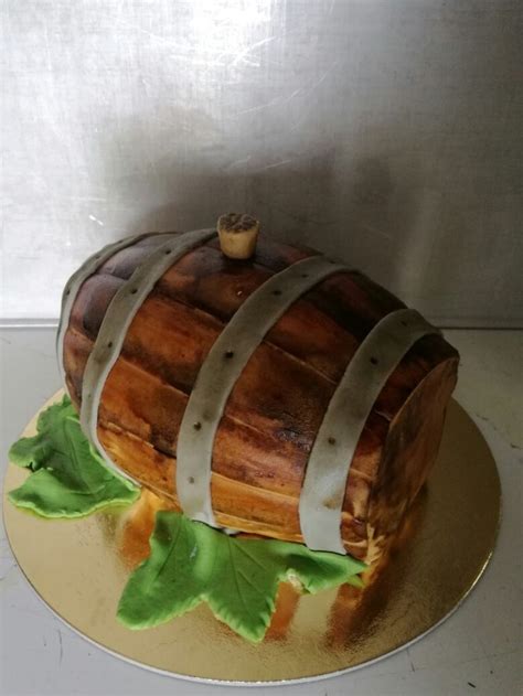 Hordó torta előkészítése