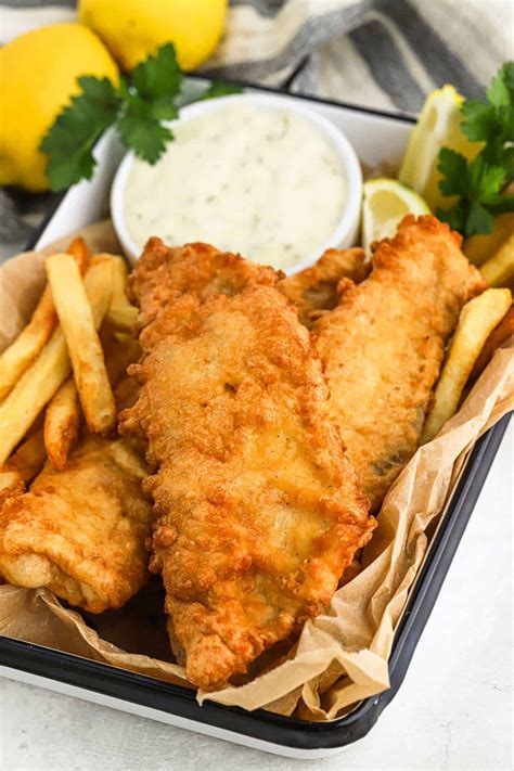 fish and chips mentás borsópürével