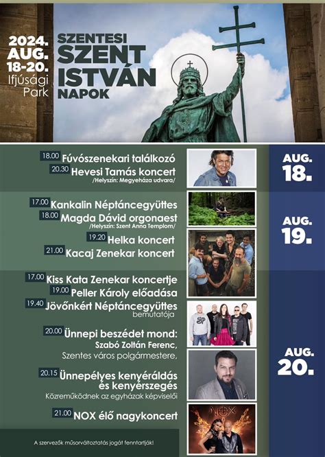 Szent István Napok rendezvények