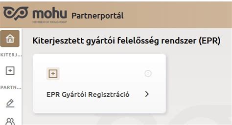 Az EPR regisztrációs folyamatának lépései