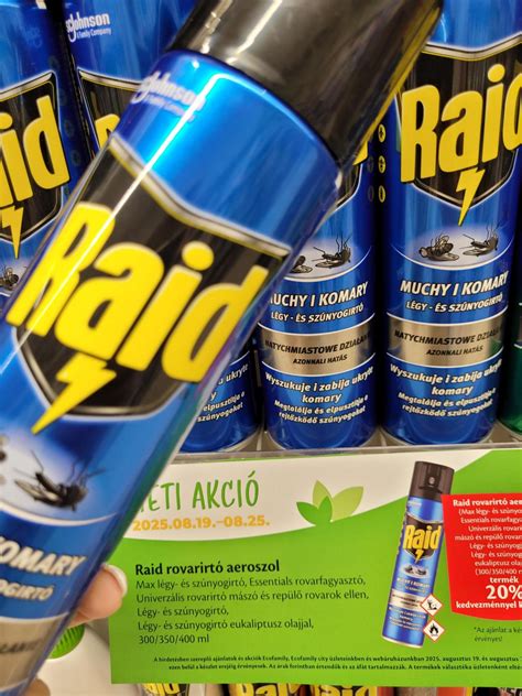 Raid légy- és szúnyogirtó aeroszol flakon