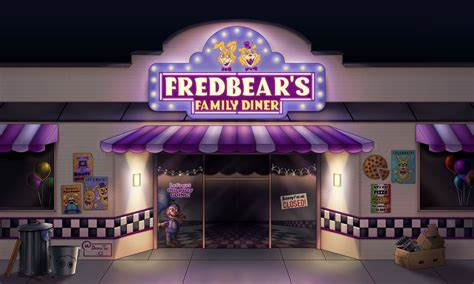 Freddy Fredbear Pizzeria exterior conceptual art