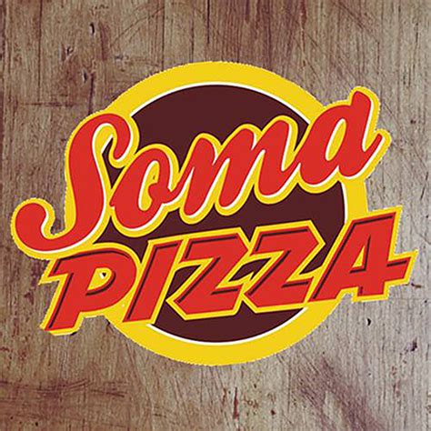 Soma Pizzéria és Gyros Bár logó és bejárat