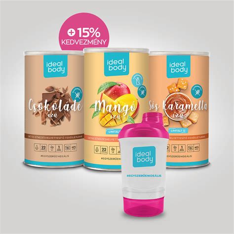Az IdealBody® adagolási útmutató és diétás tippek infografika