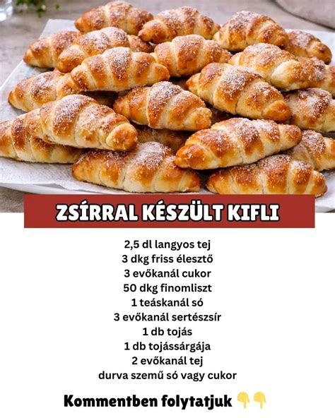 Különböző kifli alapú ételek