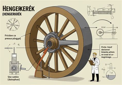A csiga és a hengerkerék illusztrációja