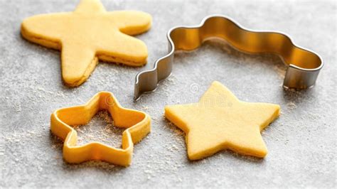 Various stages of cookie baking