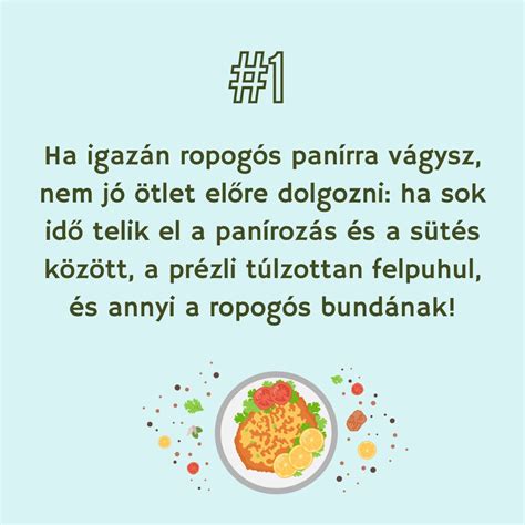 A panír leválását megakadályozó trükk