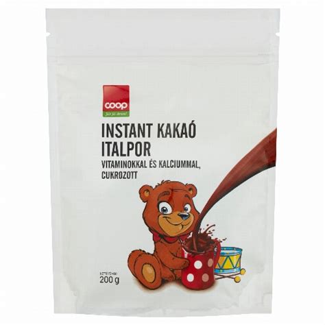 Instant kakaóitalpor gyártása