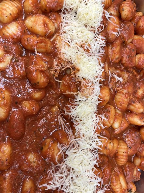 Gnocchi sajttal és kakaóval