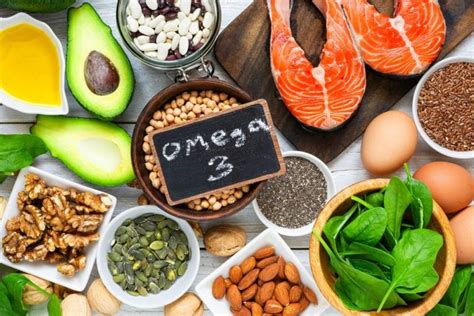 Omega-3 zsírsavakat tartalmazó élelmiszerek diagramja