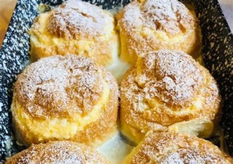 Túróval töltött zabpelyhes muffinok közeli képe