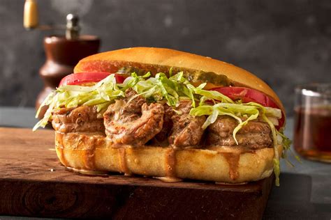 po boy szendvics elkészítés