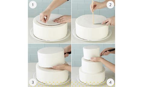 Emeletes torta összeállítása tiplikkel