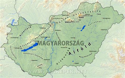 Magyarország térképe, jelölve az egészségboltok elhelyezkedését