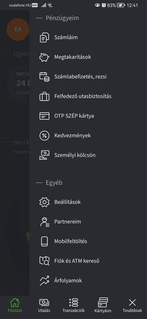 Kalóriaszámláló alkalmazás felülete