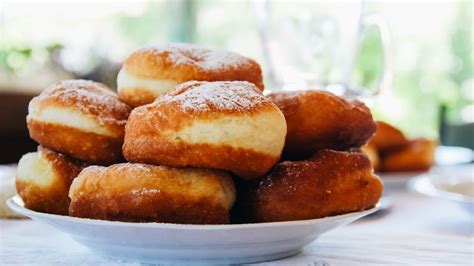 Beignet fánkok porcukorral