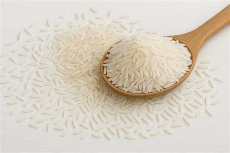Basmati rizs szemek közelről