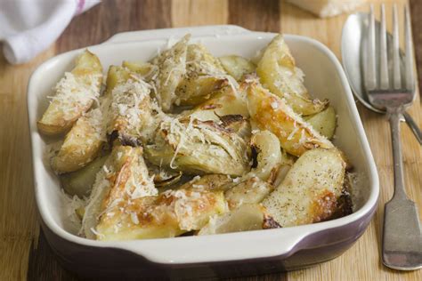 Sült cukkini és burgonya parmezánnal