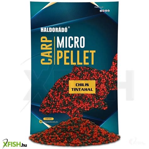 Chilis tintahal étel tálalva