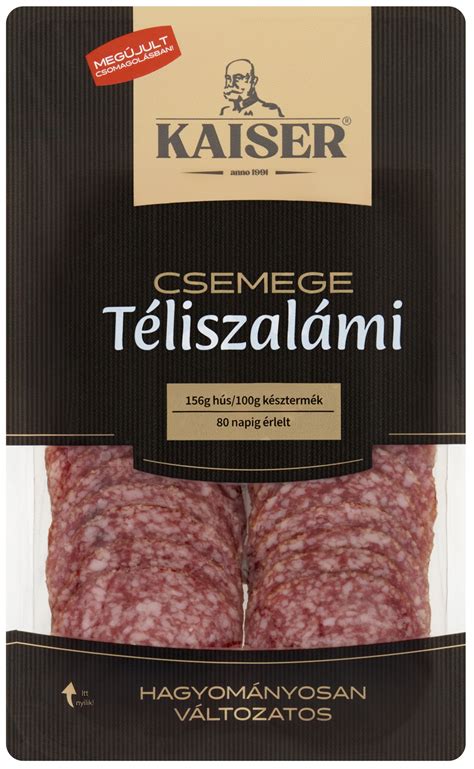 Kaiser Csemege Szalámi szeletelési javaslat