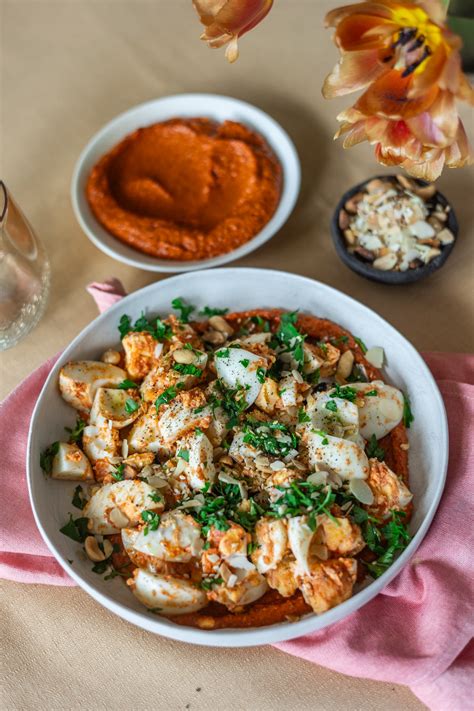 Romesco szószos tojássaláta