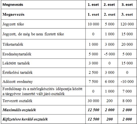 Saját tőke rendezési módjai