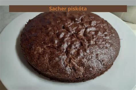 Sacher piskóta textúrája