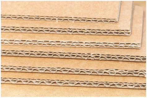 különböző hullámpapír típusok szerkezete