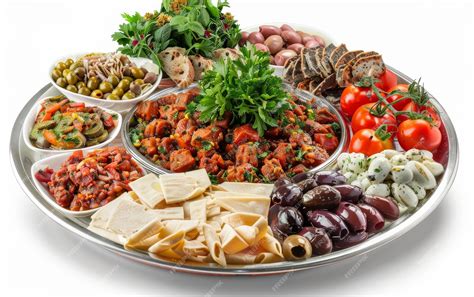 Többféle görög meze tálon