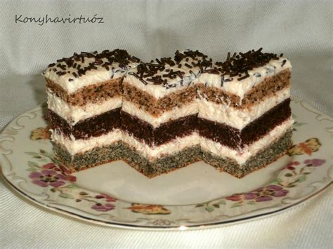 Fatörzs sütemény csíkos piskótából