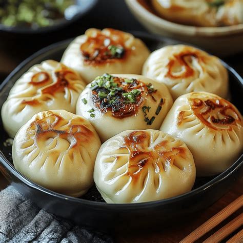 Sheng Jian Bao keresztmetszete
